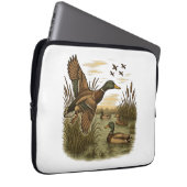 Retro-Flug-Entenjagd Laptopschutzhülle (Vorne Rechts)