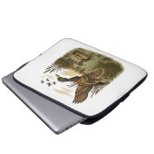 Retro-Flug-Entenjagd Laptopschutzhülle (Vorne Knopf)