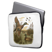 Retro-Flug-Entenjagd Laptopschutzhülle (Vorderseite Links)