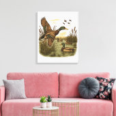 Retro-Flug-Entenjagd Leinwanddruck (Insitu (Wohnzimmer))