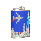 Retro Flugbegleiter-Flasche Flachmann (Rechts)