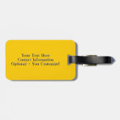 Retro Flugbegleiter-personalisierter Gepäck-Umbau Gepäckanhänger (Rückseite horizontal)