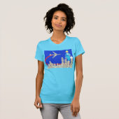 Retro Flugbegleiter-T - Shirt (Vorne ganz)