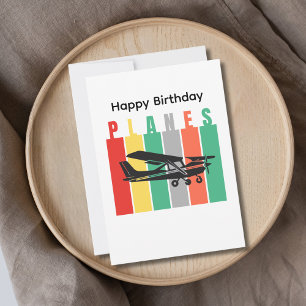 Retro-Flugzeug Cessna Luftfahrt Geburtstag