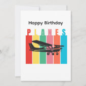 Retro-Flugzeug Cessna Luftfahrt Geburtstag (Vorderseite)