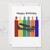 Retro-Flugzeug Cessna Luftfahrt Geburtstag (Vorderseite)