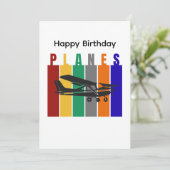 Retro-Flugzeug Cessna Luftfahrt Geburtstag (Stehend Vorderseite)