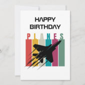 Retro Flugzeug Jet Flying, Aviation Birthday (Vorderseite)