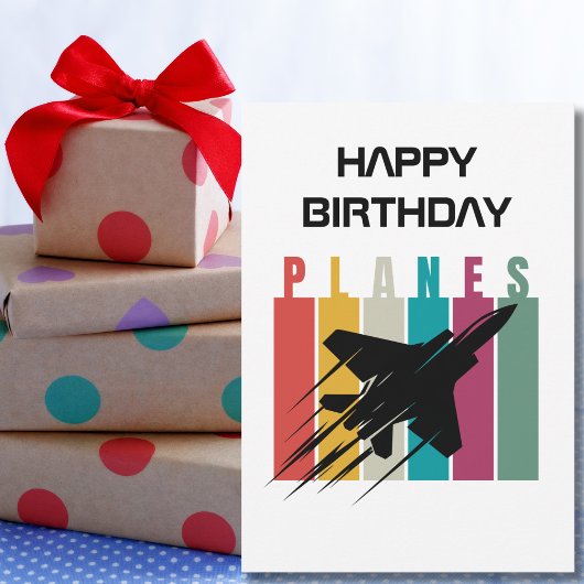 Retro Flugzeug Jet Flying, Aviation Birthday