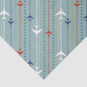 Retro Flugzeug-Muster-Seidenpapier Seidenpapier (Ausschnitt)