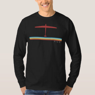 Retro-Flugzeug-Segelflugzeug-Gleitschirm-Piloten G T-Shirt