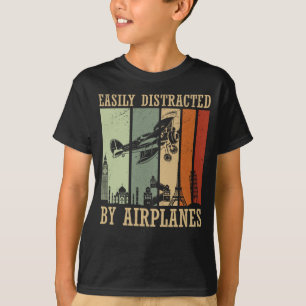 Retro-Flugzeug T-Shirt