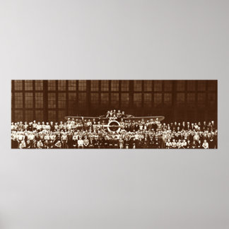 RETRO FLUGZEUG UND LUFTKRAFT CREW 1941 Mauer Art Poster