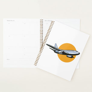 Retro-Flugzeug Vintage-Jet-Reise-Kunst-Design Planer