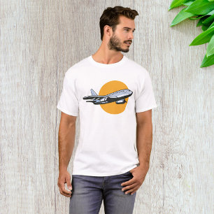 Retro-Flugzeug Vintage-Jet-Reise-Kunst-Design T-Shirt