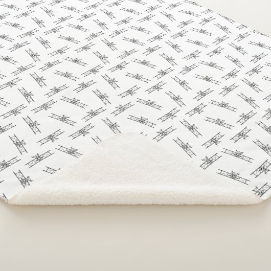 Retro-Flugzeuge Luftfahrt Art CUSTOM BG FARBE Sherpadecke (3/4)