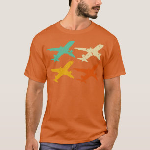Retro-Flugzeuge Luftfahrt Vintage-Pilot T-Shirt