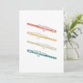 Retro Flute Instrument Gift Music Flute Einladung (Stehend Vorderseite)