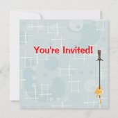 Retro-Fondue-Party Einladung (Rückseite)