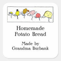 Retro Foods Custom Baking or Canning Aufkleber