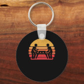 Retro Foosball Vintage Table Soccer Schlüsselanhänger (Vorderseite)