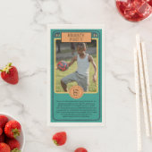 Retro Football Card inspiriertes Boy Party Serviette (Beispiel)