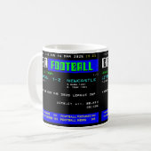 Retro Football Final Tasse - Ceefax Design (Vorderseite Links)