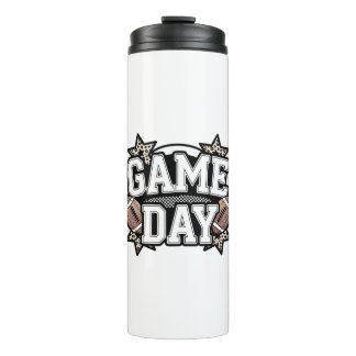 Retro Football Game Day Thermosbecher