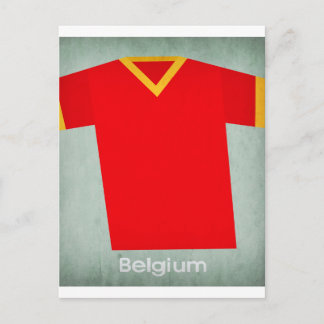 Retro Football Jersey Belgien Postkarte