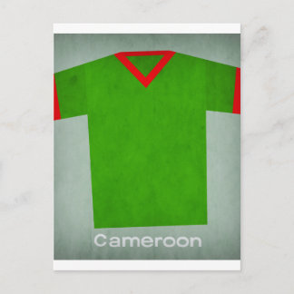 Retro Football Jersey Cameroon Postkarte