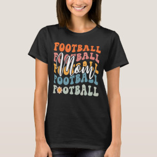 Retro Football Mom Life Fantasy American Football T-Shirt