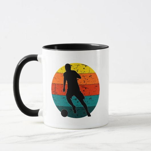 Retro Football Soccer Shooter | Einfache Retro-Far Tasse (Links)