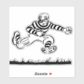 Retro Football Sticker (Blatt)