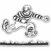 Retro Football Sticker (Vorderseite)