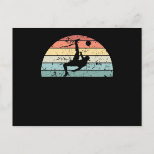Retro Football Sunset Vintag Football Sunrise Postkarte