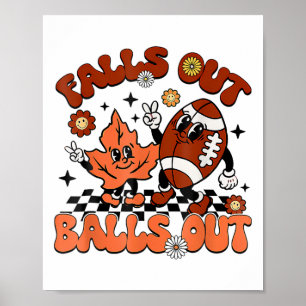 Retro Footll out Vintagen Erntedank Ki Poster