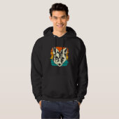Retro Forest Animal Fox Hoodie (Vorne ganz)