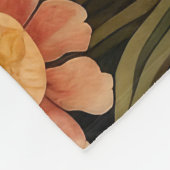 Retro Forest Deer William Morris Inspiriert Muster Fleecedecke (Ecke)