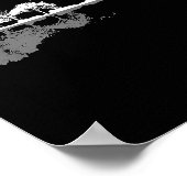 Retro Forest Funny Nature Guitar Clic Music  Poster (Ecke)