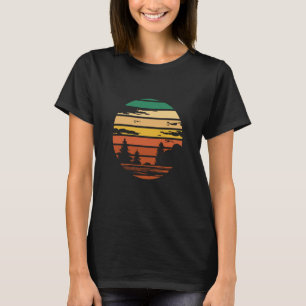 Retro Forest Mountains Camping Wandern T-Shirt