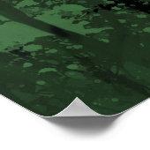 Retro Forest Sunset Poster (Ecke)