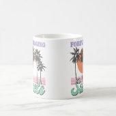 Retro "Forever Chasing Sunsets" Kaffeetasse (Mittel)