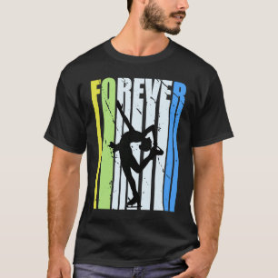 Retro Forever Eislaufen Vintage abgenutzt Saison T-Shirt