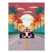 Retro Formel-1-Wall-Art-Poster Poster (Vorderseite)