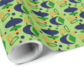 Retro-Formen Geschenkpapier (Rolleneckpunkt)
