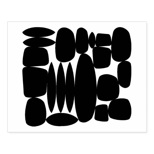 Retro-Formen Gummi-Briefmarke Gummistempel (Prägung)