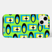 Retro-Formen iPhone Hülle (Rückseite (Horizontal))