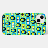 Retro-Formen iPhone Hülle (Rückseite (Horizontal))
