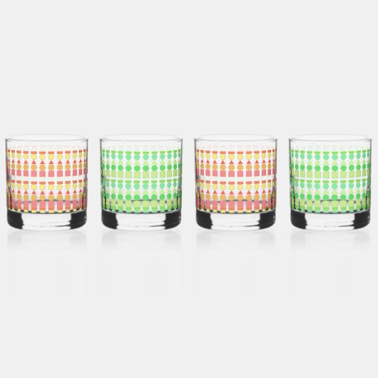 Retro formt Trinkbehälter Set Whiskyglas (Links)