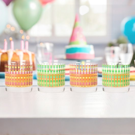 Retro formt Trinkbehälter Set Whiskyglas (Insitu (Geburtstag))